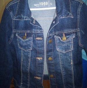 GapKids faded denim jean jacket